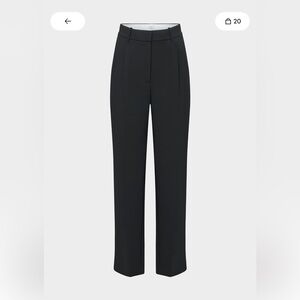 Aritzia Highwaisted Effortless Pants Crepette in Black